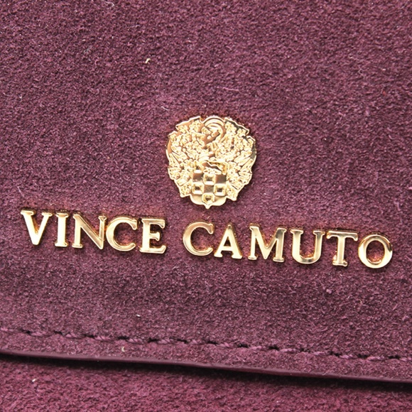 Vince Camuto Plum Tassle Flap Aiko Crossbody Suede 5211 - Picture 3 of 6